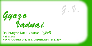 gyozo vadnai business card