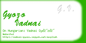 gyozo vadnai business card